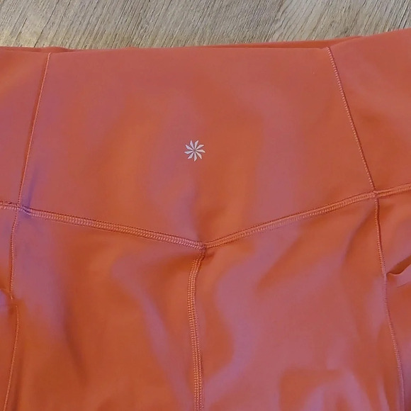 Athleta "all in" Crop leggings burnt 🍊 orange women's size medium - Picture 4 of 6